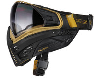 Push Unite Mask w/ Revo Lens & Carbon Fiber Case - Black/Gold - Gradient Clear Lens