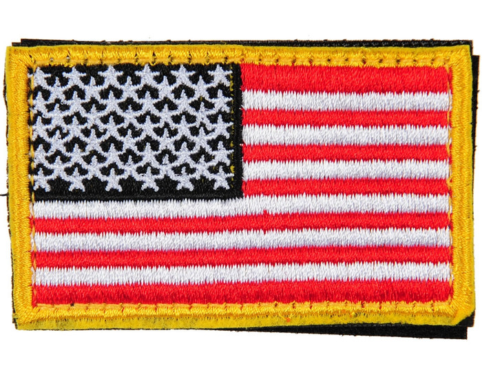 Warrior Morale Patch w/ Velcro - US Flag - Red/White/Black