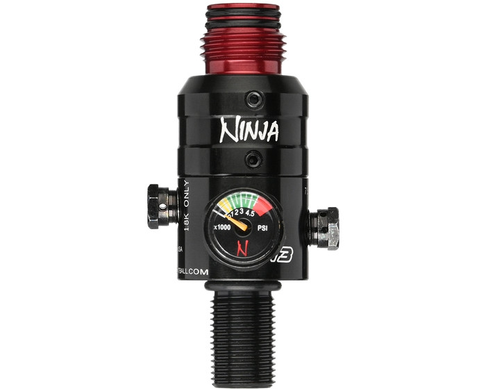 Ninja Ace Adjustable Tank Regulator - 4500 PSI - Aluminum - Black