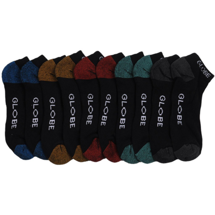 Globe Ingles Ankle 5 Pack - Assorted - Men's Socks (5 Pairs)