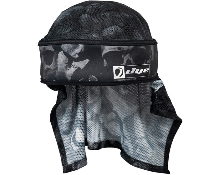 Dye x Halo Head Wrap - Skulls Black/Silver
