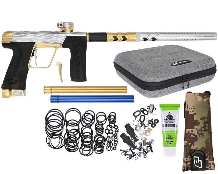 HK Army Shredder CS3 Pro Paintball Gun by Planet Eclipse - Silver/Gold