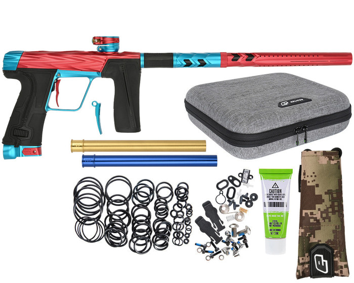 HK Army Shredder CS3 Pro Paintball Gun by Planet Eclipse - Red/Teal