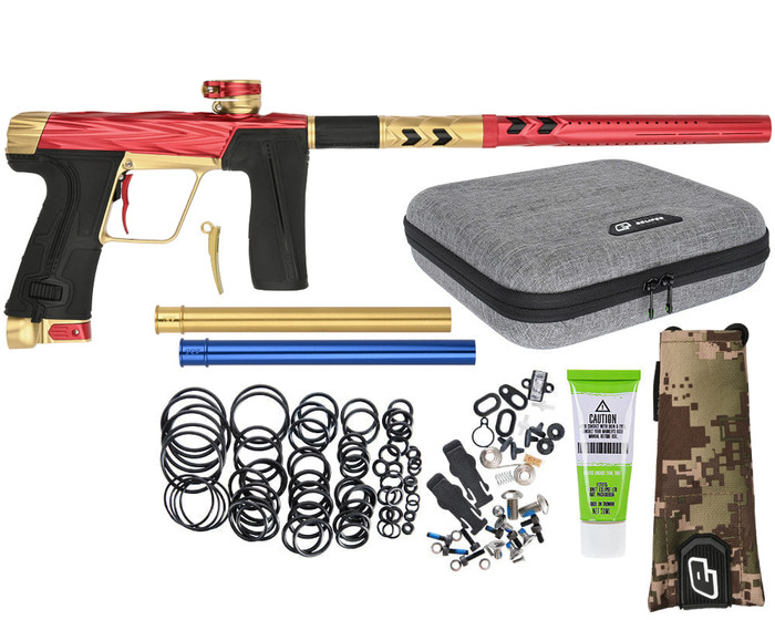 HK Army Shredder CS3 Pro Paintball Gun by Planet Eclipse - Red/Gold