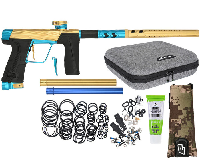 HK Army Shredder CS3 Pro Paintball Gun by Planet Eclipse - Gold/Teal