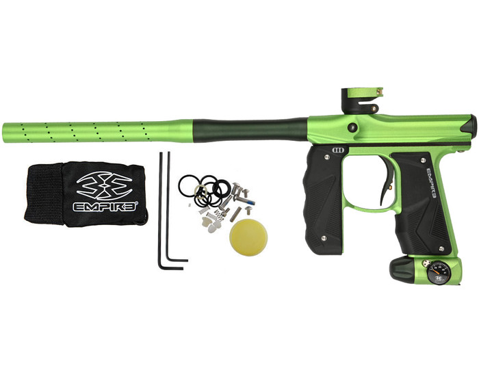 Empire Mini GS Paintball Gun w/ 2 Piece Barrel - Dust Cadmium Green/Dust Pine Green