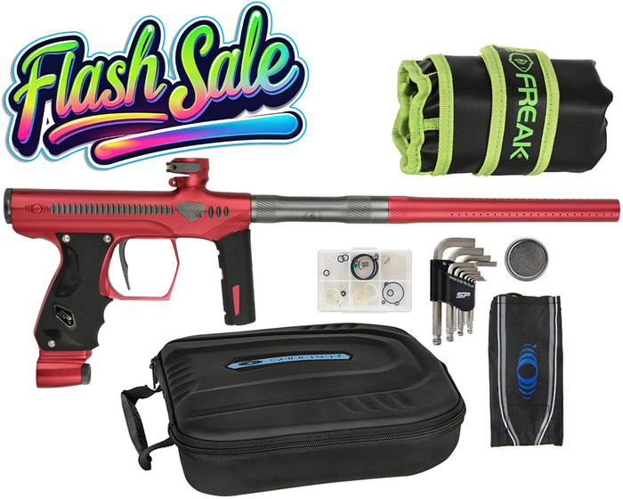 Method DLX Shocker Era Paintball Gun - Red/Gray
