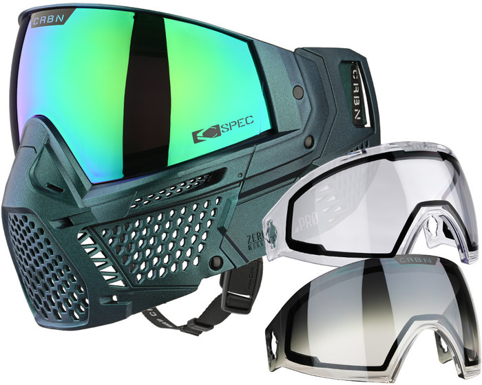 Carbon CRBN Zero GRX Paintball Mask (Less Coverage) - ELMT Teal