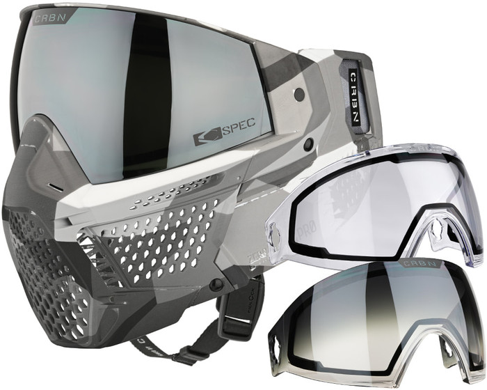 Carbon CRBN Zero GRX Paintball Mask (More Coverage) - Modcam Urban