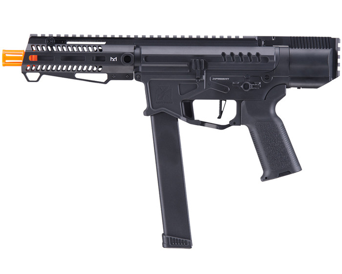 Zion Arms R&D Precision Licensed Airsoft Pistol Carbine PW9 Mod 0 AEG - Black (ZA-PW9-SB)