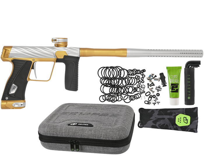 HK Army Paintball Gun By Planet Eclipse - Orbit Gtek 180R - Silver/Dark Gold