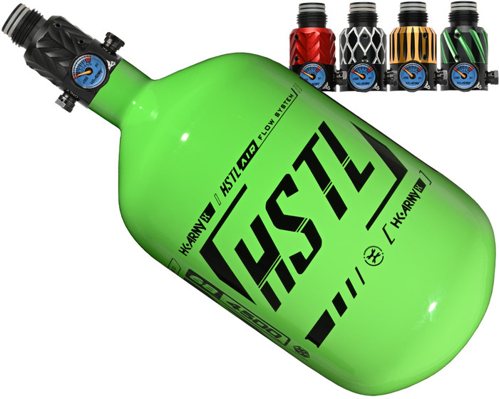 HK Army Aerolite Air System w/ Elite Pro Adjustable Regulator - HSTL Tri-Label - 68/4500 - Neon Green/Black