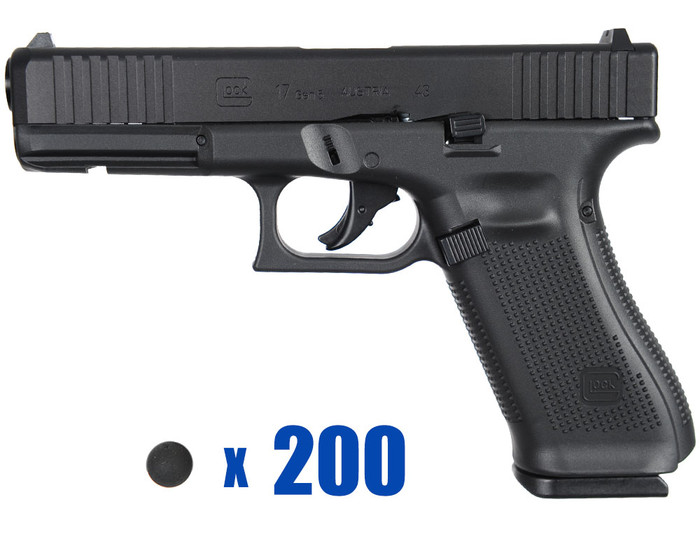 T4E .43 Cal Training Pistol Paintball Package Kit - Delta - Glock G17 Gen 5 (Standard Edition)