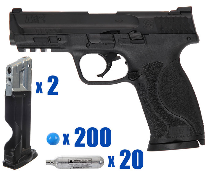 T4E .43 Cal Training Pistol Paintball Package Kit - Oscar - Smith & Wesson M&P 2.0 - Black