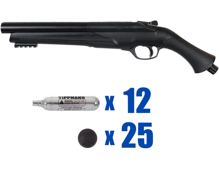 T4E .68 Cal Paintball Shotgun Package Kit - HDS - Tactical #1 - Black
