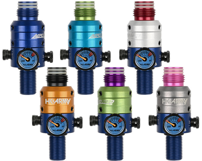 HK Army Pro Adjustable Regulator - Aerolite2 - Blue Base - 4500 PSI
