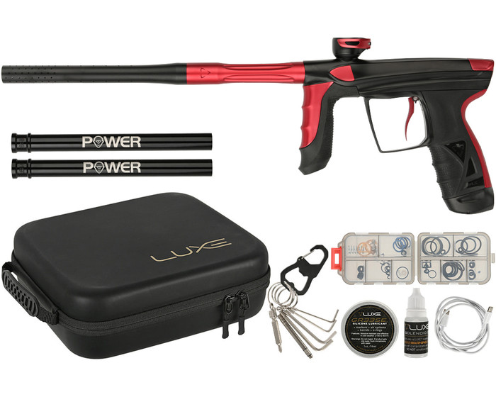 DLX Luxe Paintball Gun - Aire - Dust Black/Dust Red
