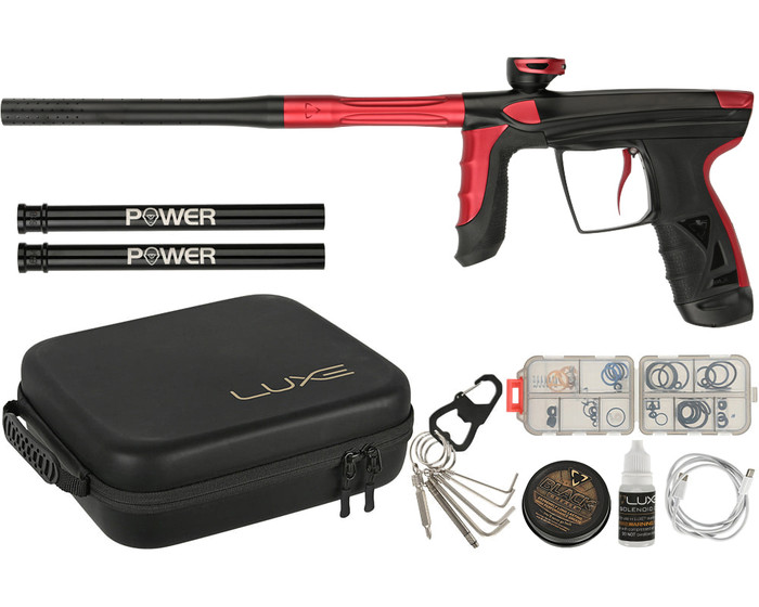 DLX Luxe Aire Paintball Gun - Dust Black/Dust Red