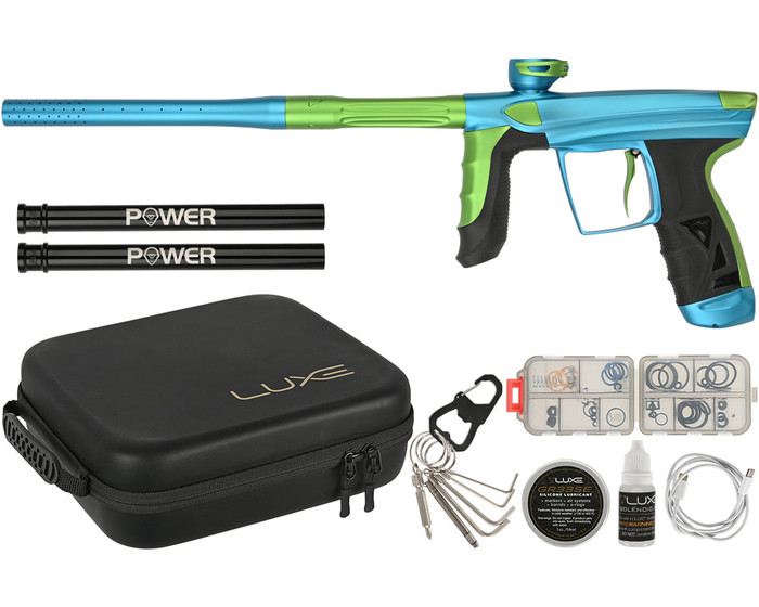 DLX Luxe Paintball Gun - Aire - Dust Blue/Dust Freak Green