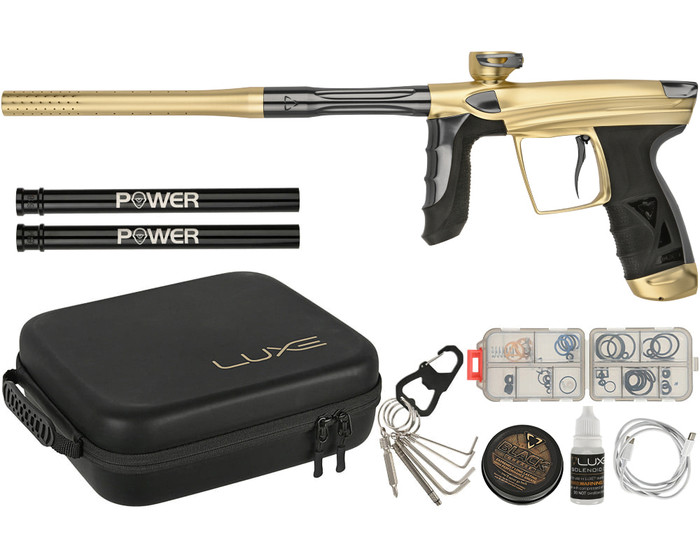 DLX Luxe Paintball Gun - Aire - Dust Gold/Gloss Grey