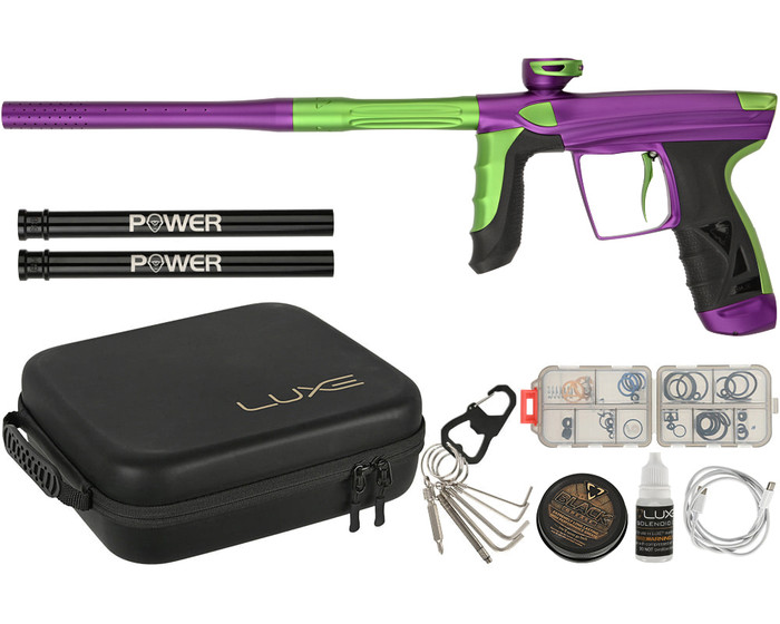 DLX Luxe Paintball Gun - Aire - Dust Purple/Dust Freak Green