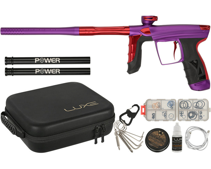 DLX Luxe Paintball Gun - Aire - Dust Purple/Gloss Red