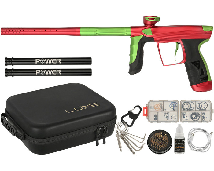 DLX Luxe Paintball Gun - Aire - Dust Red/Dust Freak Green