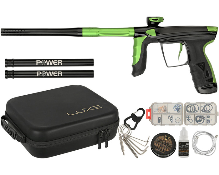 DLX Luxe Paintball Gun - Aire - Gloss Black/Dust Freak Green