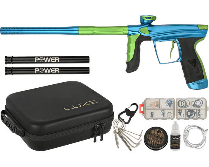 DLX Luxe Paintball Gun - Aire - Gloss Blue/Dust Freak Green