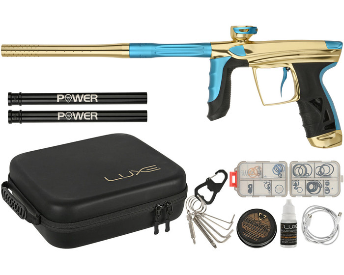 DLX Luxe Aire Paintball Gun - Gloss Gold/Dust Blue