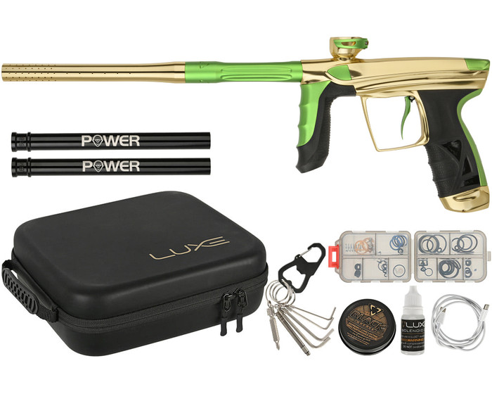 DLX Luxe Paintball Gun - Aire - Gloss Gold/Dust Freak Green