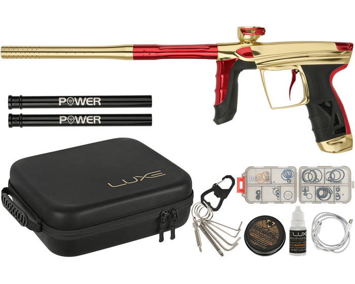 DLX Luxe Paintball Gun - Aire - Gloss Gold/Gloss Red