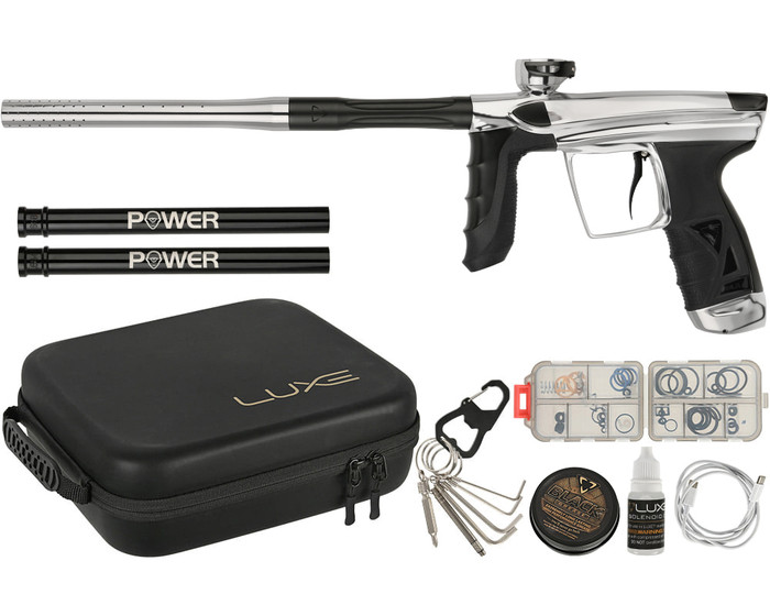 DLX Luxe Paintball Gun - Aire - Gloss White/Dust Black