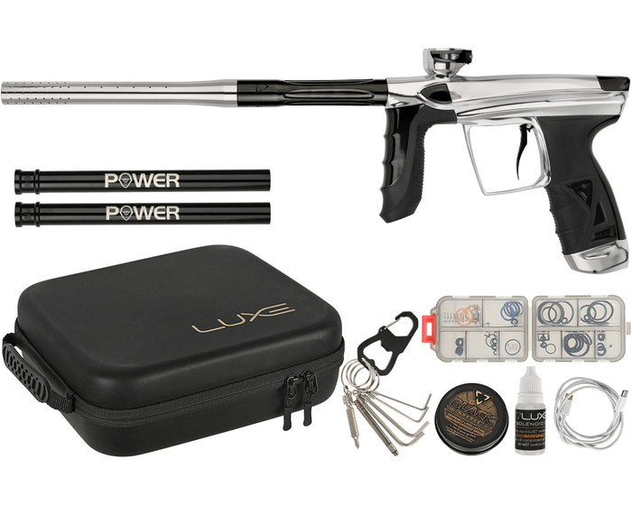 DLX Luxe Paintball Gun - Aire - Gloss White/Gloss Black