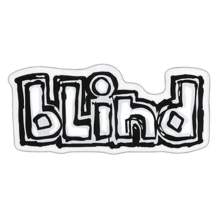 Blind OG Promo Logo Decal - Black/White/Silver - Sticker