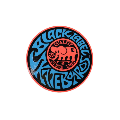 Black Label Quality - Orange/Blue - 4in - Sticker