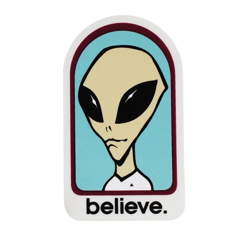 Alien Workshop Believe - White - Sticker