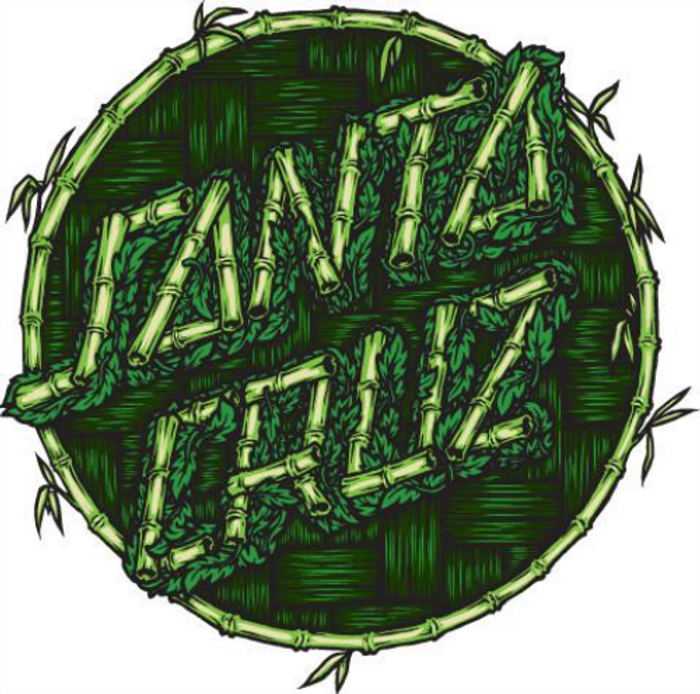 Santa Cruz Thatch Dot Decal - Green - 6in - Sticker