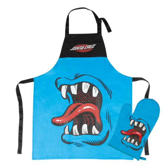 Santa Cruz Phillips Hand BBQ - Blue/Black - Apron w/ Mitt