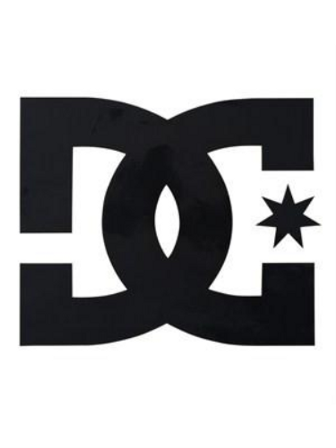 DC Star Vinyl - Black - 2in - Sticker