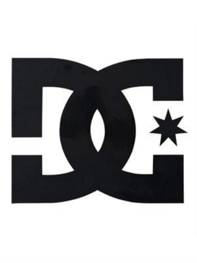 DC Star Vinyl - Black - 4in - Sticker
