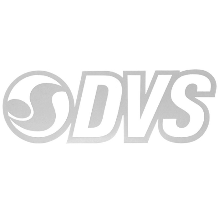 DVS 8in. Logo - White - Sticker