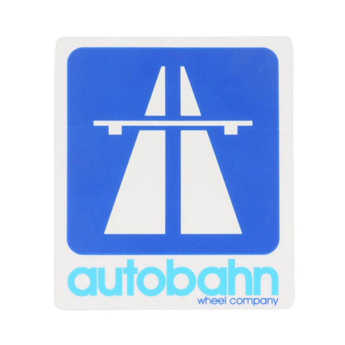 Autobahn Medium Logo - White/Navy/Blue - Sticker