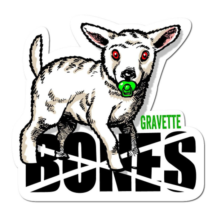 Bones Gravette Pacifier - Sticker