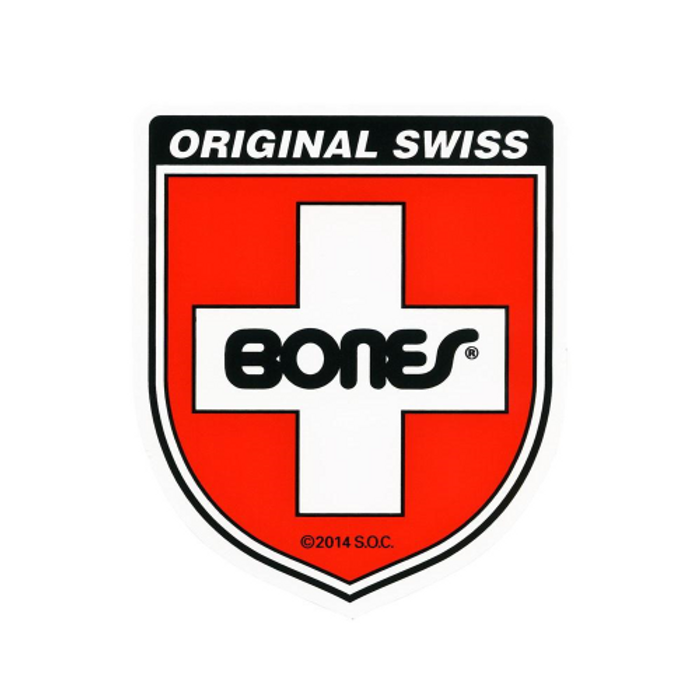 Bones Swiss Shield Small - Sticker