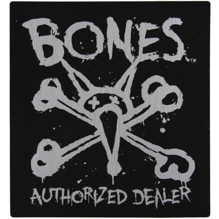 Bones Wheels Authorized Dealer - Black - Sticker