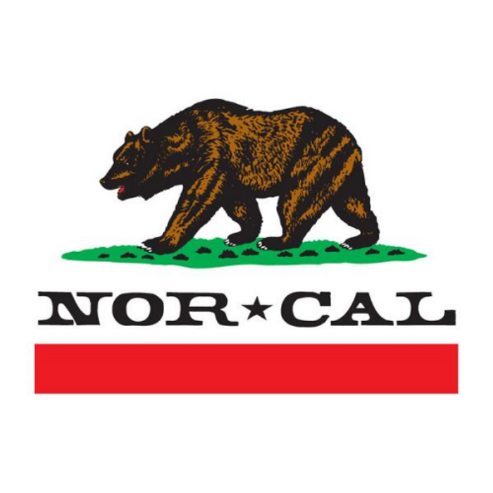 Nor Cal Republic - White - 5in - Sticker