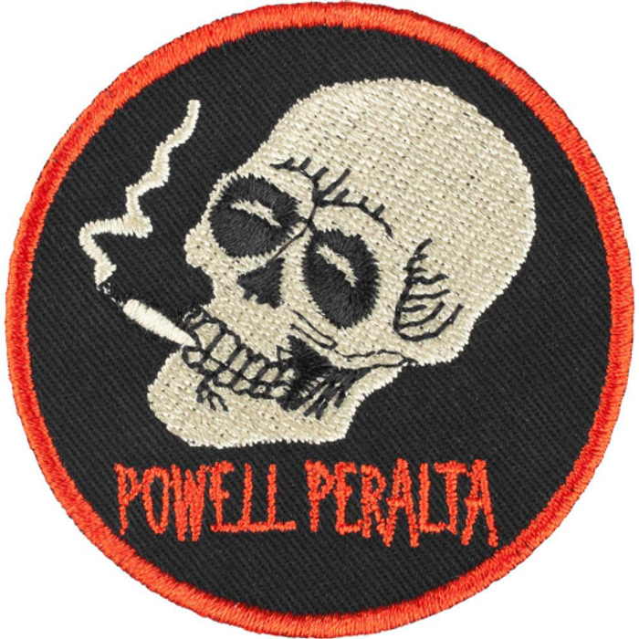 Powell Peralta Smoking Skull 2.5in - Black/Red - Patch