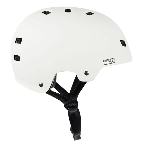 Bullet Deluxe - Matte White - Skateboard Helmet