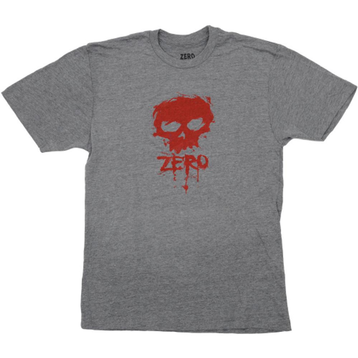 Zero Blood Skull Premium S/S - Heather Grey - Mens T-Shirt